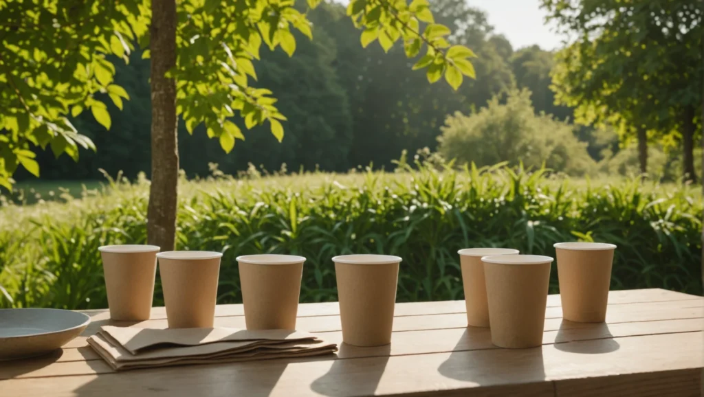Gobelets en carton recyclables