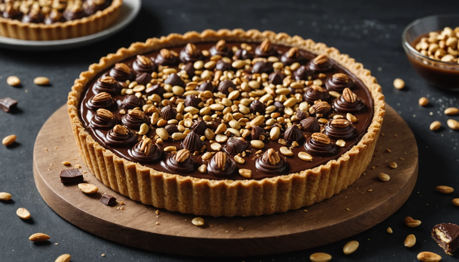 tarte façon snickers